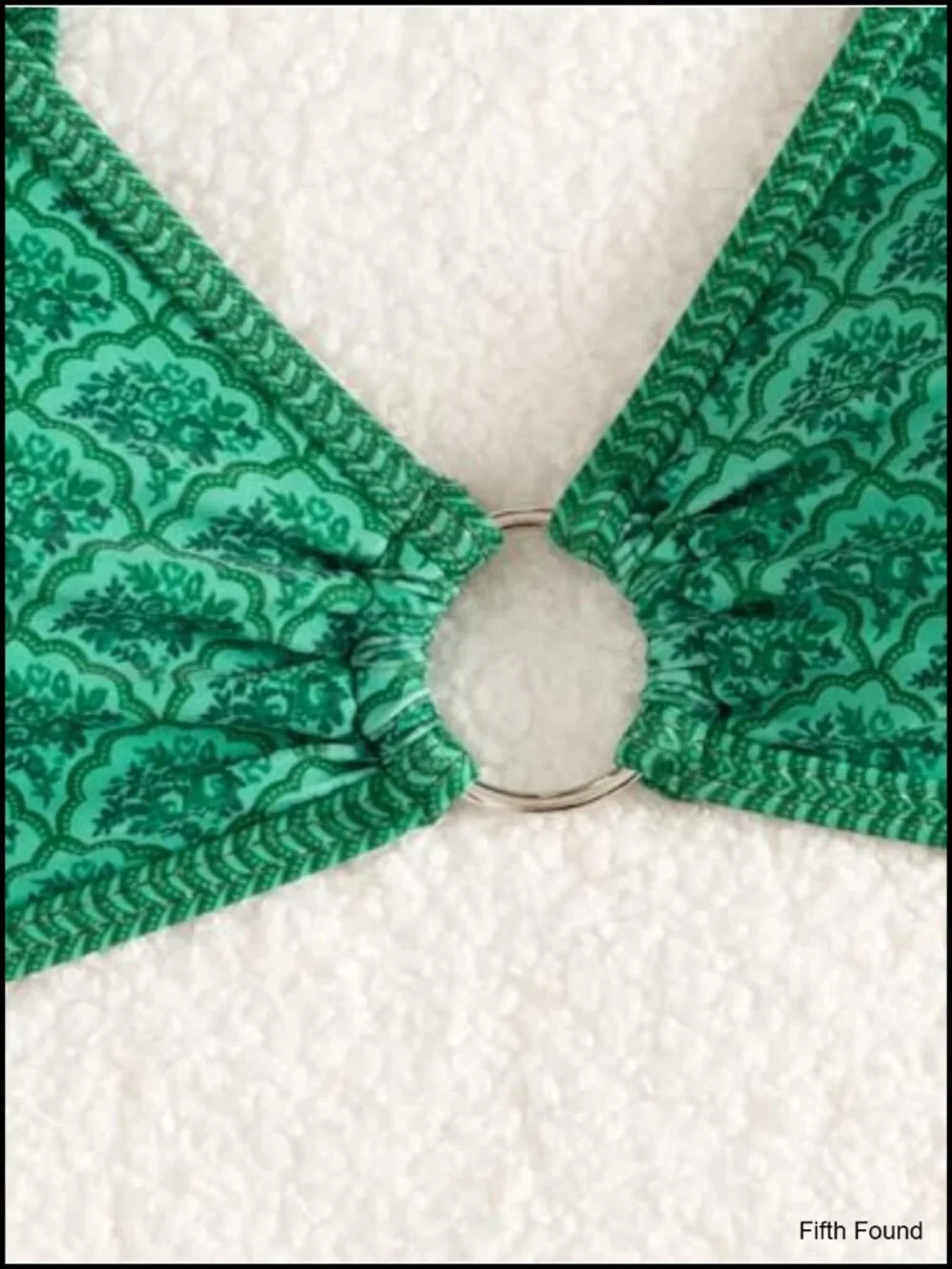 Triangle Bikini Set O Ring Linked Two Piece Cheeky Swim Suit